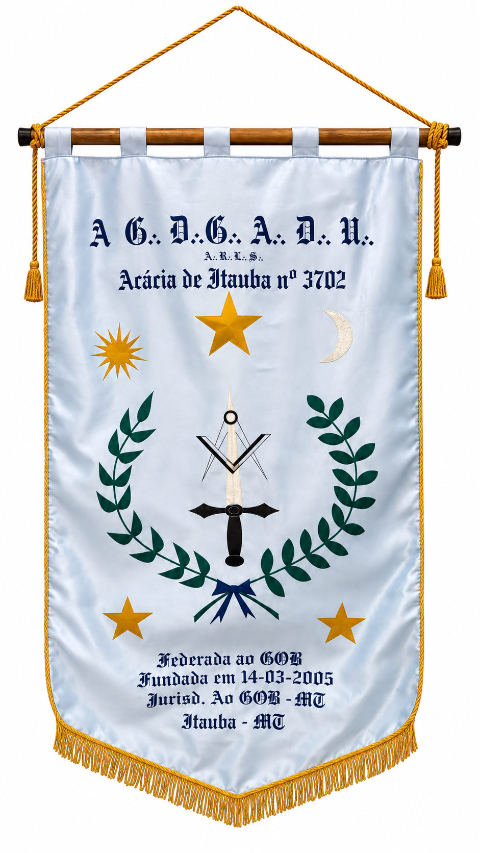 Estandarte da A.R.L.S.  Acácia de Itaúba