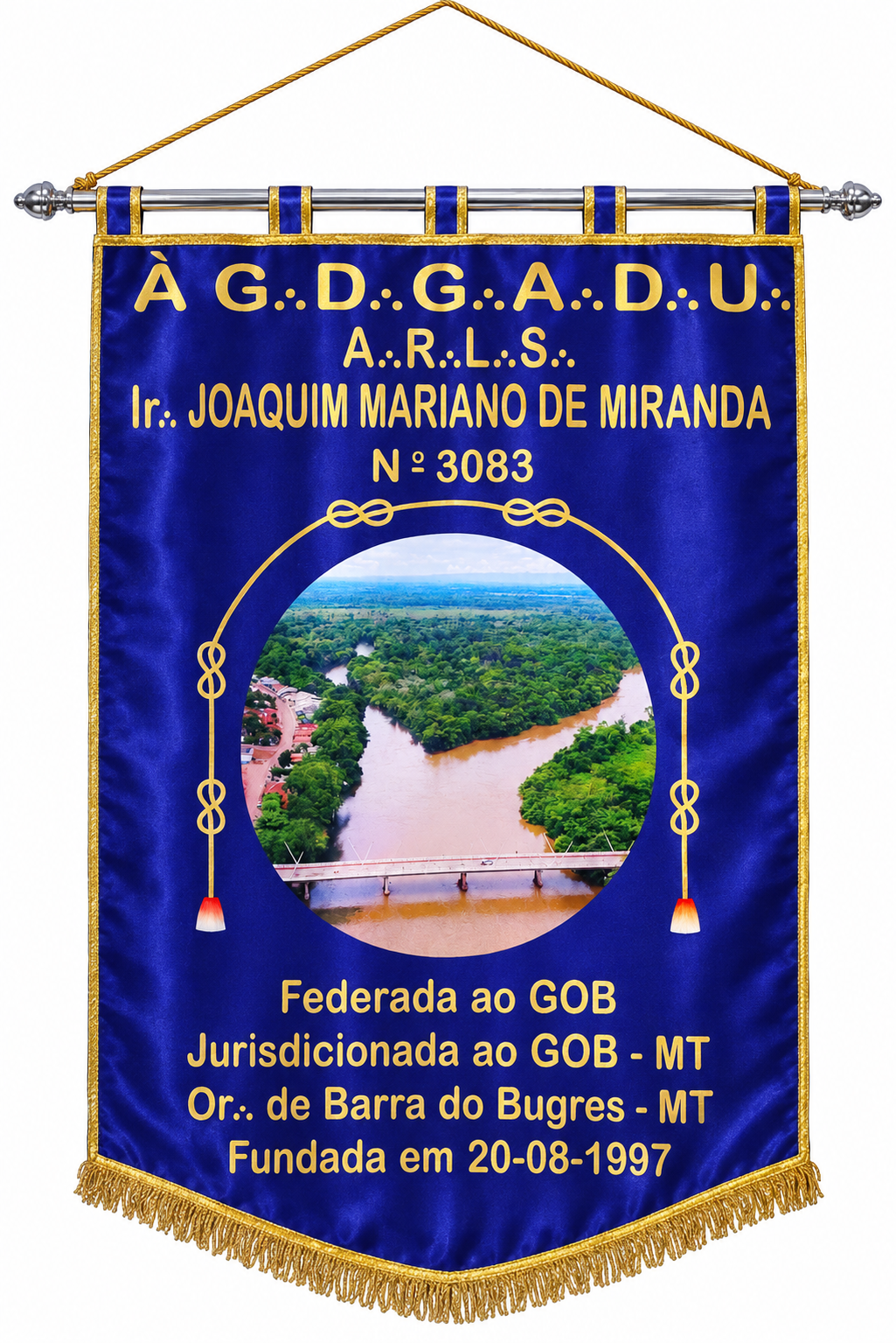 Estandarte da A.R.L.S.  Joaquim Mariano de Miranda